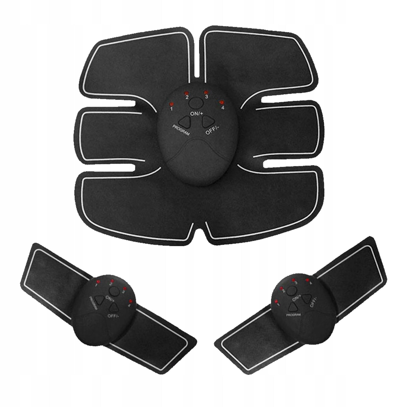 ELECTROSTIMULATOR OF ABDOMINAL MUSCLES, THIGHS AND ARMS EMS Color black