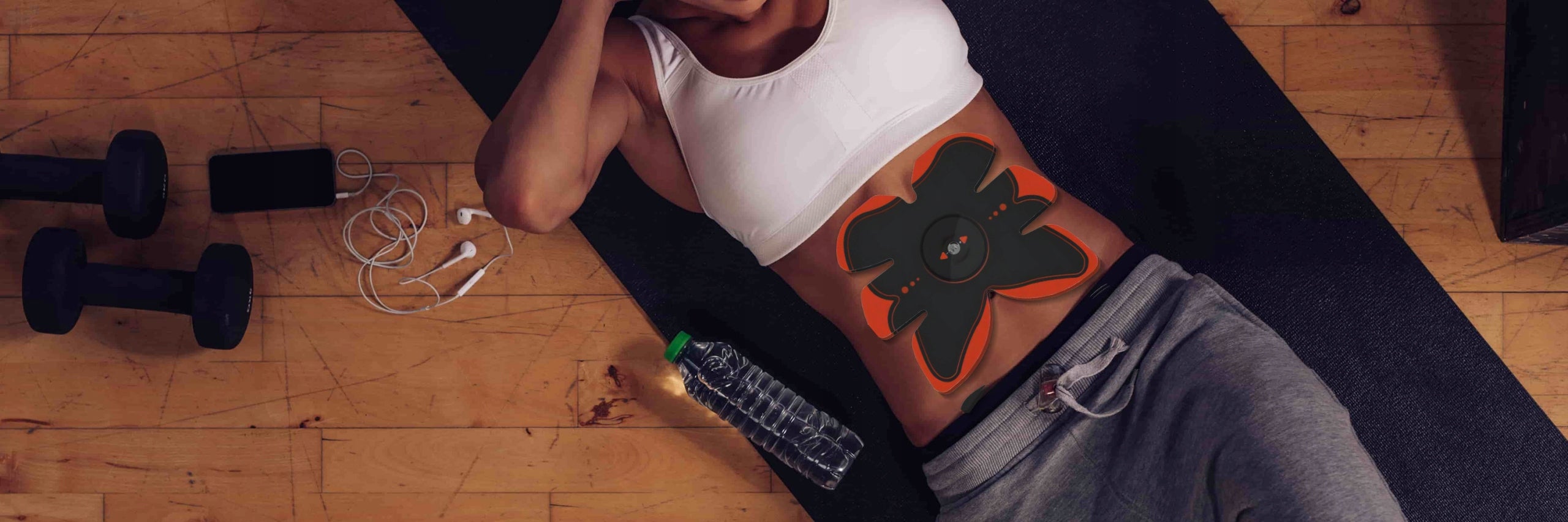 ELECTROSTIMULATOR SLIMMING NECK MASSAGER ABDOMINAL MUSCLES EMS BELT Size L/XL