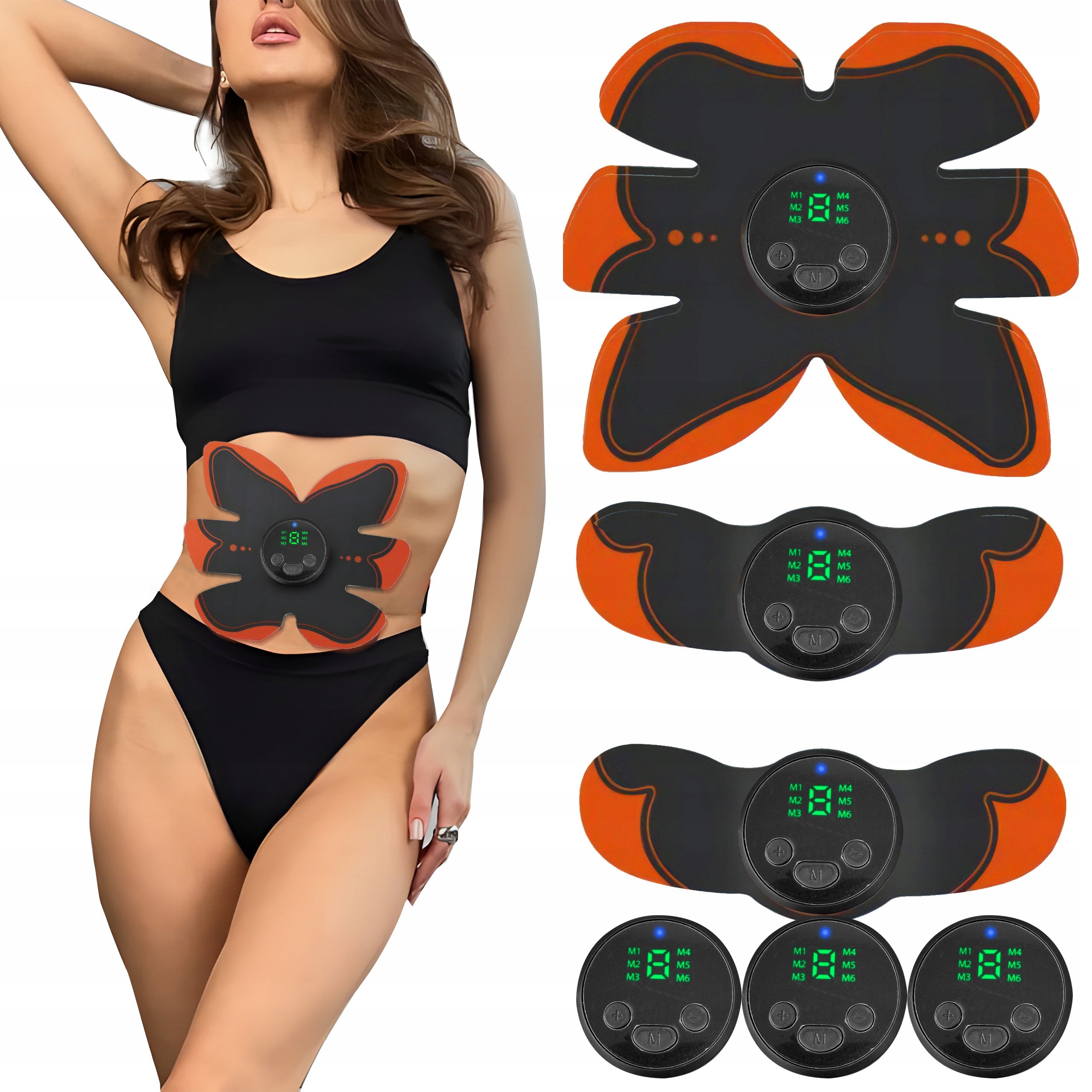 ELECTROSTIMULATOR SLIMMING NECK MASSAGER ABDOMINAL MUSCLES EMS BELT