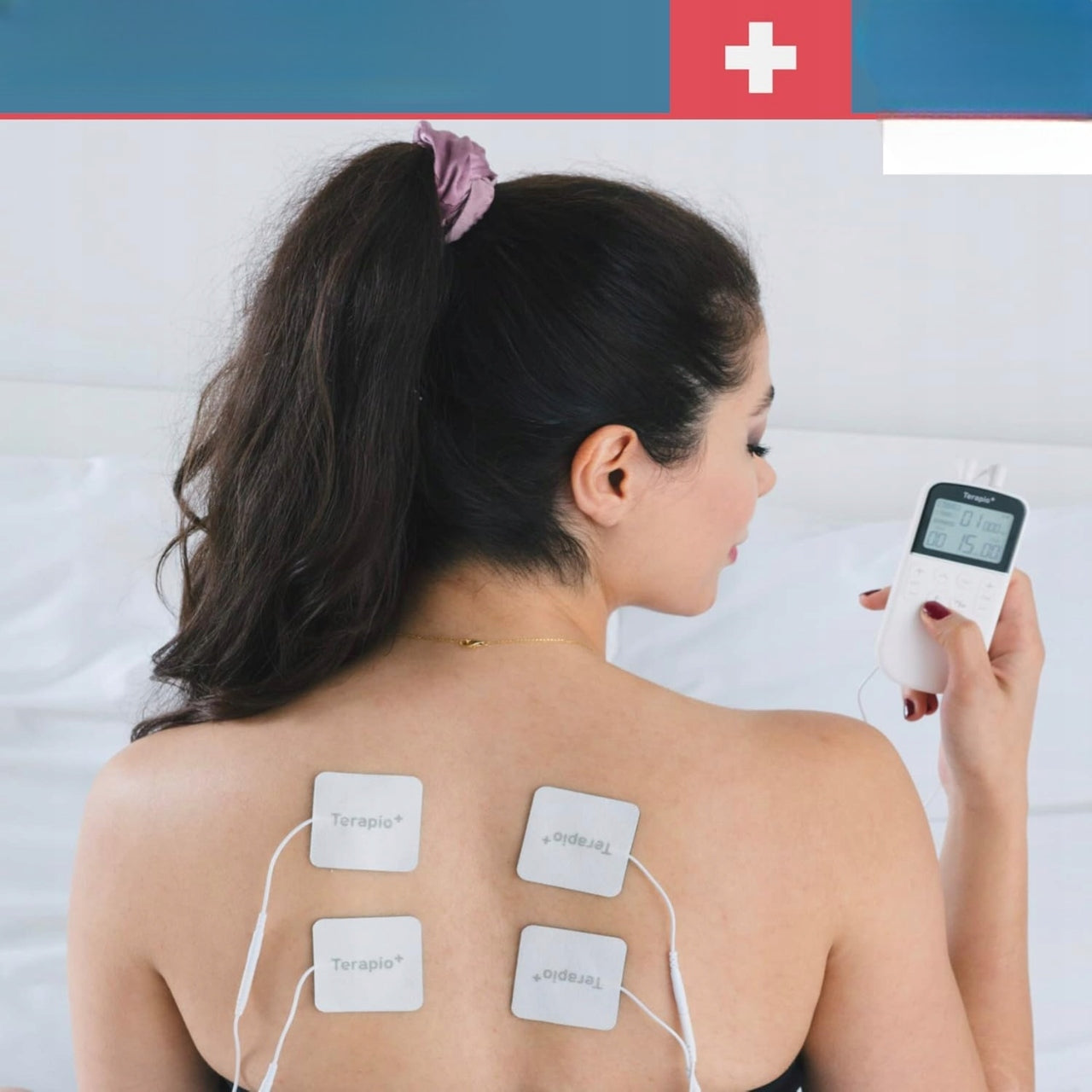 ELECTROSTIMULATOR TENS ABDOMINAL NERVE MUSCLES MASSAGER 4 ELECTRODES THERAPY Number of programs 3