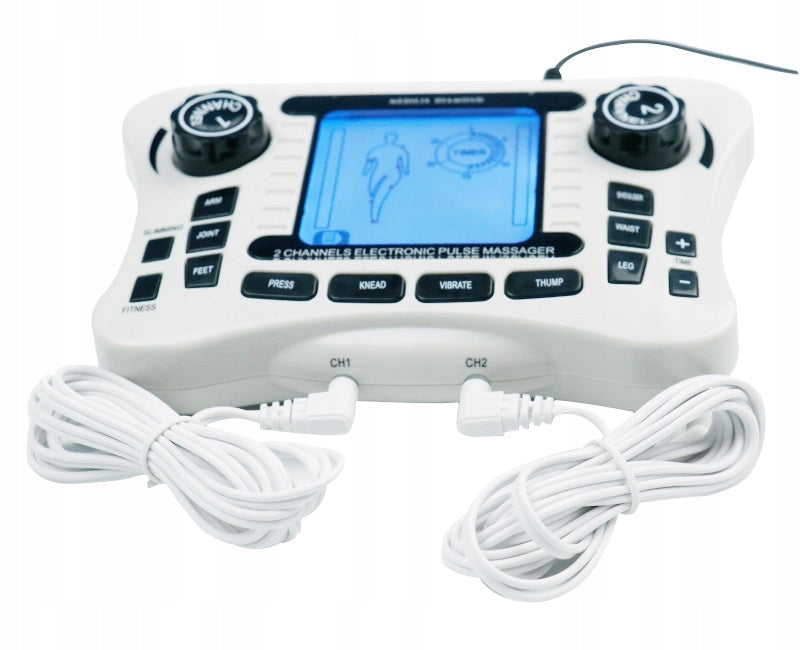 ELECTROSTIMULATOR TENS MUSCLES AND NERVES EMS MASSAGE WHOLE SET FLIP-FLOPS CASE v4 Packaging status original