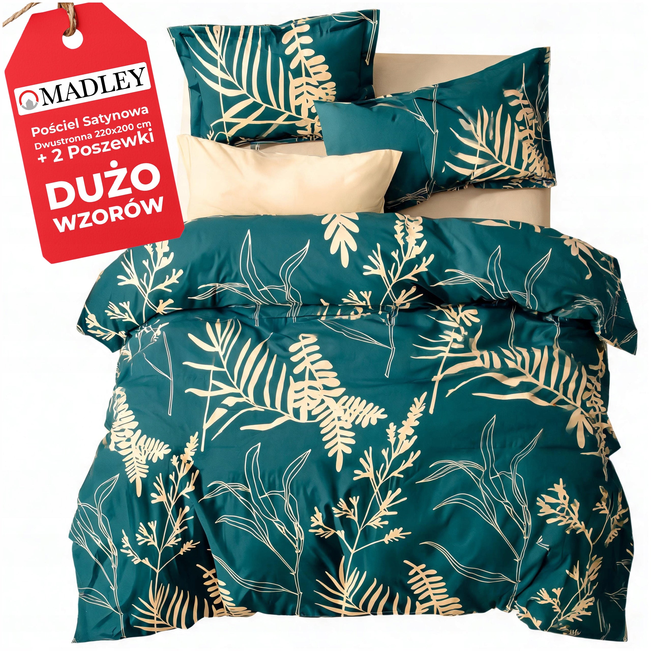 ELEGANT BEDDING 200x220 DOUBLE-SIDED SET + 2 PILLOWCASES 70x80 LOTS OF DESIGNS