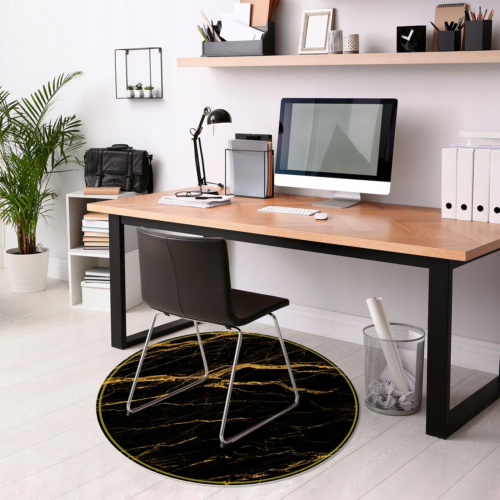ELEGANT FLOOR MAT UNDER THE CHAIR round 100cm Manufacturer code motomat mo119