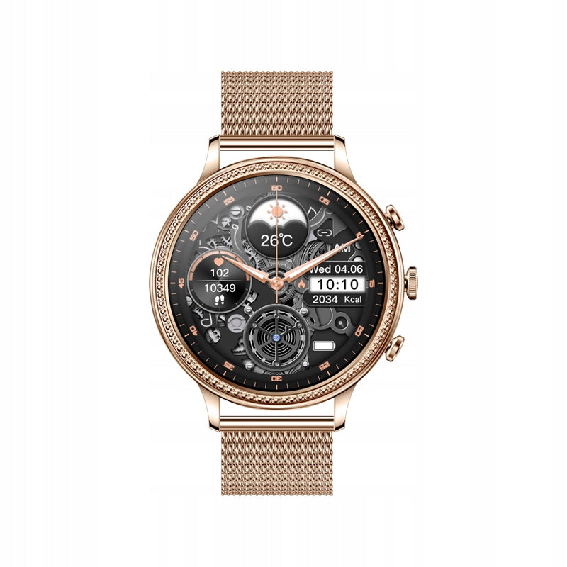 ELEGANT GOLD SMARTWATCH WATCH TALK MENU PL Brand no brand