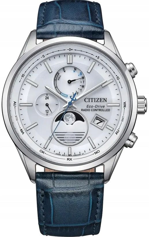 ELEGANT MEN'S WATCH CITIZEN BY1030-09A SOLAR RADIO SAPPHIRE ON STRAP Manufacturer code BY1030-09A