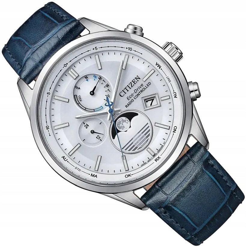 ELEGANT MEN'S WATCH CITIZEN BY1030-09A SOLAR RADIO SAPPHIRE ON STRAP