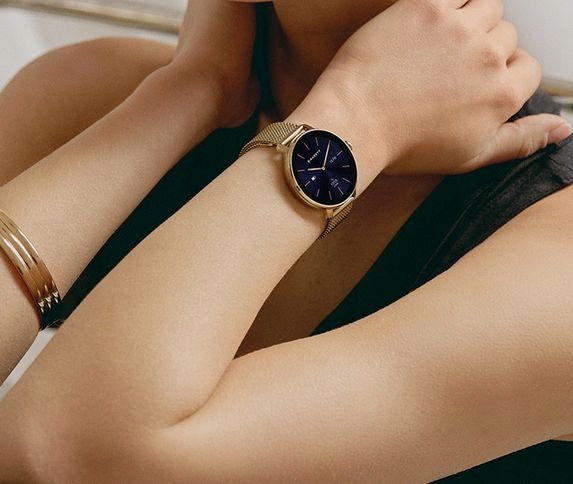 ELEGANT WOMEN'S SMARTWATCH GARETT MUSE SUPER SLIM GOLD MESH SET Brand Garett