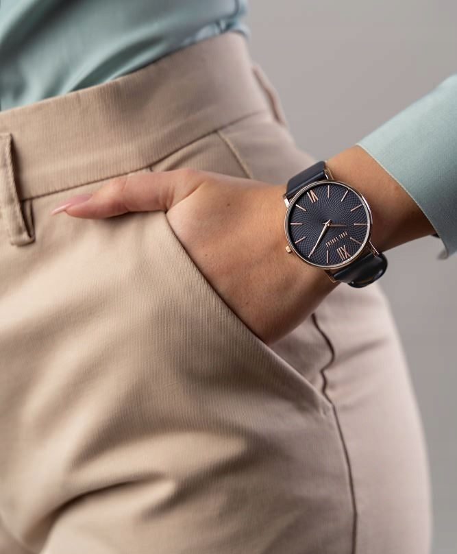 ELEGANT WOMEN'S WATCH PAUL LORENS PL11989A7-6F3 NAVY SLIM ON THE STRAP Manufacturer code 27506