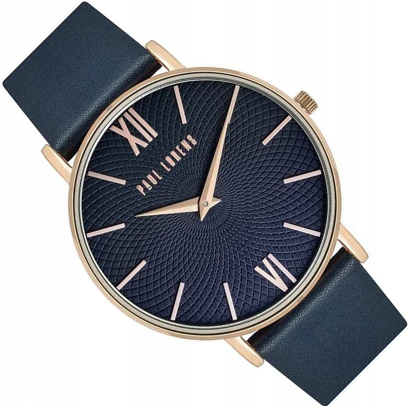 ELEGANT WOMEN'S WATCH PAUL LORENS PL11989A7-6F3 NAVY SLIM ON THE STRAP