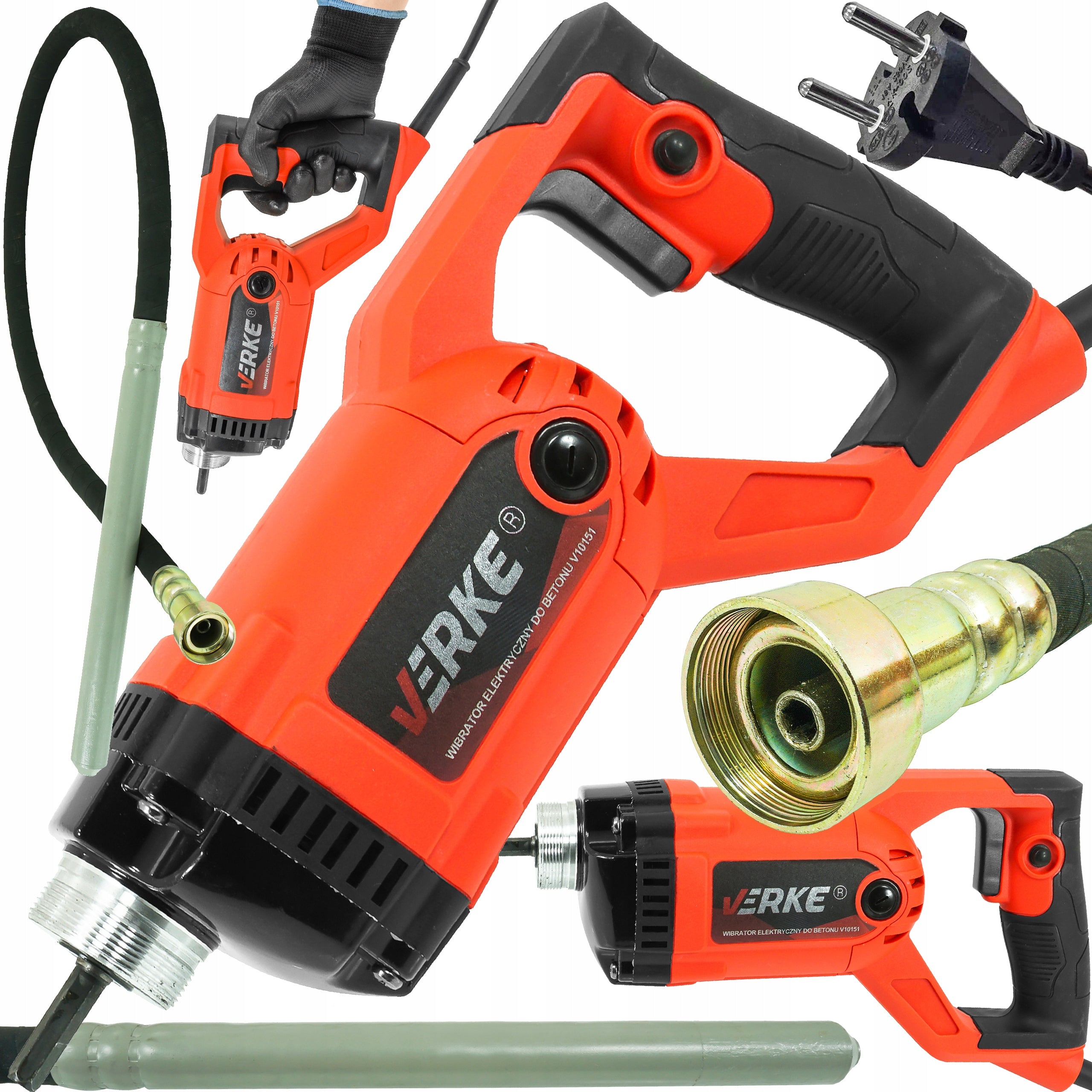 Elektrinis Giluminis betono vibratorius Verke 1200 W