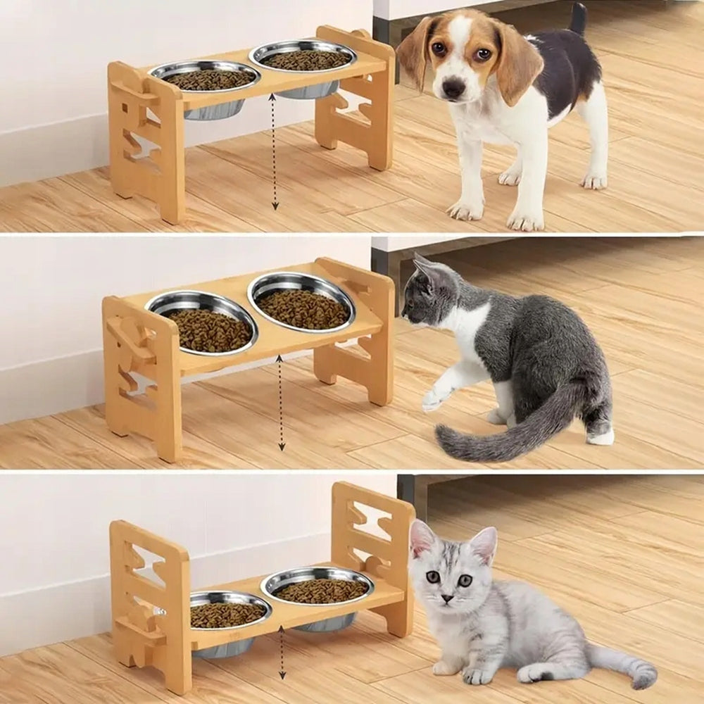 ELEVATED DOG BOWL WITH STAND, ELEVATED DOG STATION AND Material metal