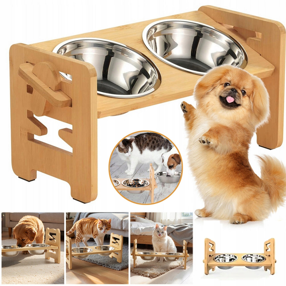 ELEVATED DOG BOWL WITH STAND, ELEVATED DOG STATION AND