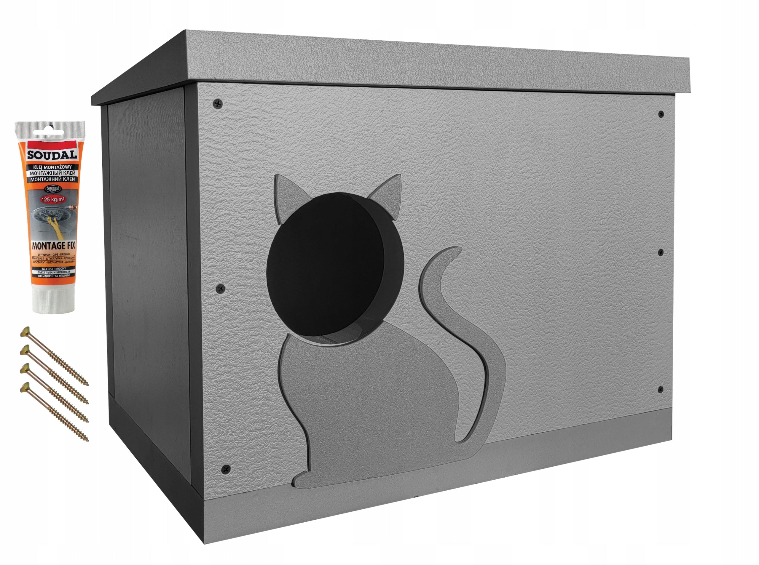 ELHARE Cat house year-round 4cm XPS warm Warm kennel SET Product width 38 cm