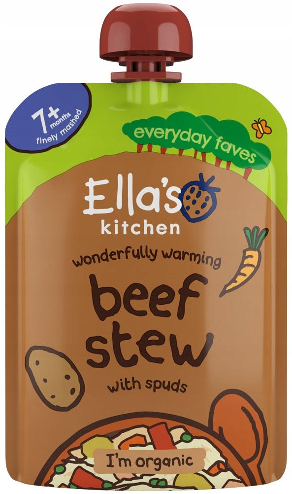ELLA'S KITCHEN BIO DINNER STEWED BEEF WITH POTATOES FROM 7 MONTHS 130G x2 Packaging status original