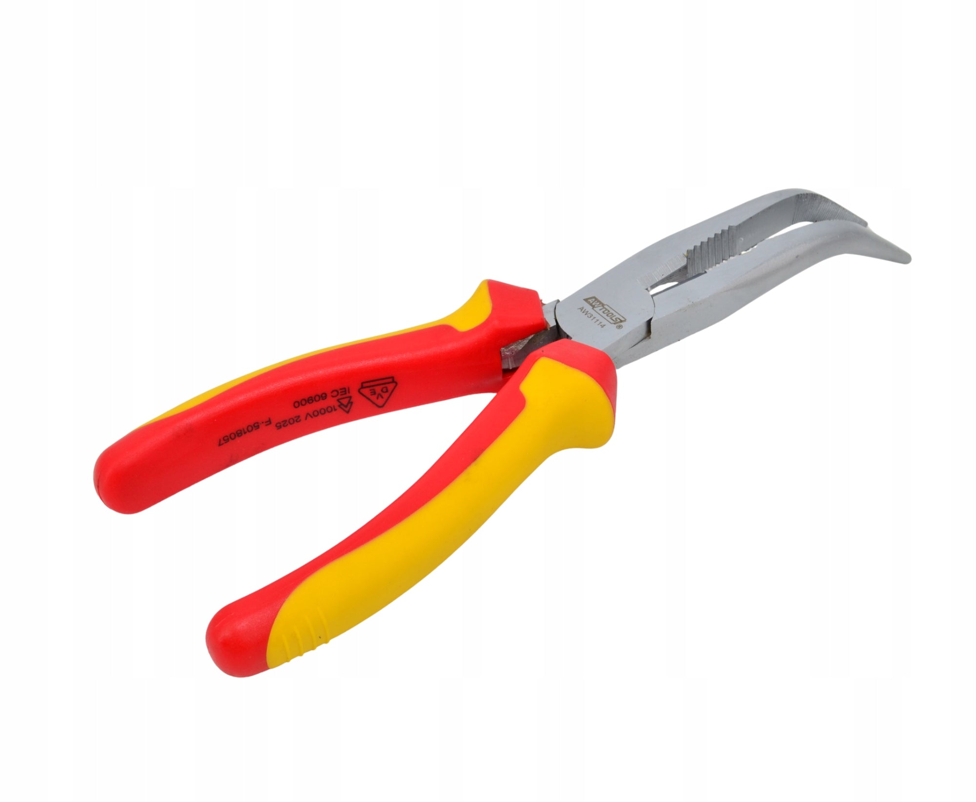 ELONGATED BENT PLIERS VDE 180mm AWTOOLS Brand AW-Tools