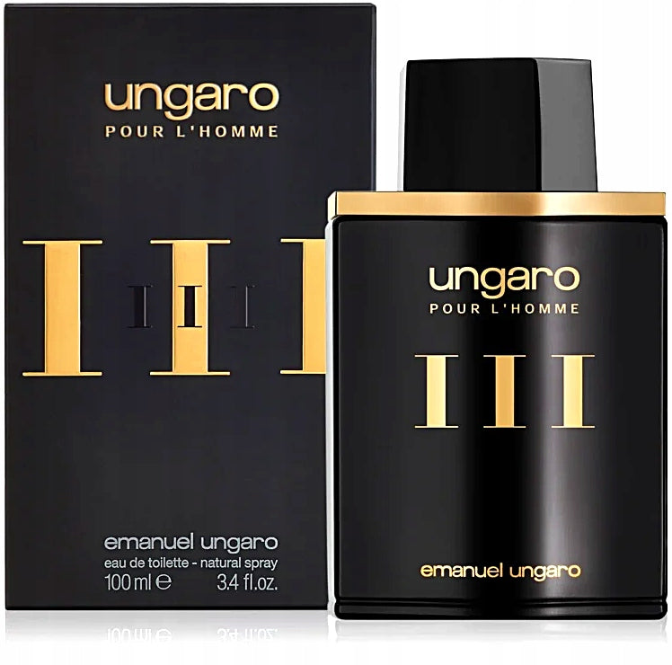 EMANUEL UNGARO POUR L'HOMME III EDT 100ML ORIGINAL Packaging status original