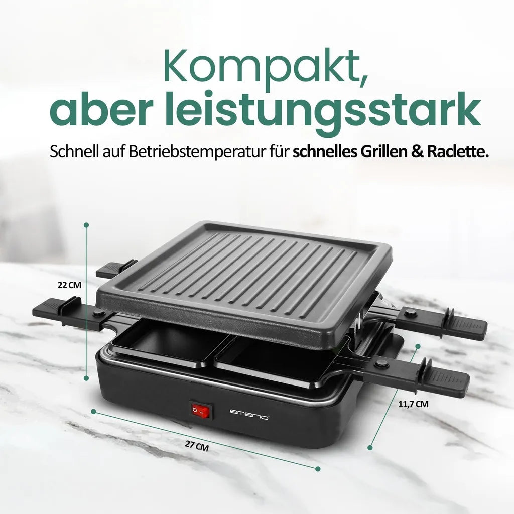 EMERIO RG-120656 Raclette Grill Packaging status original