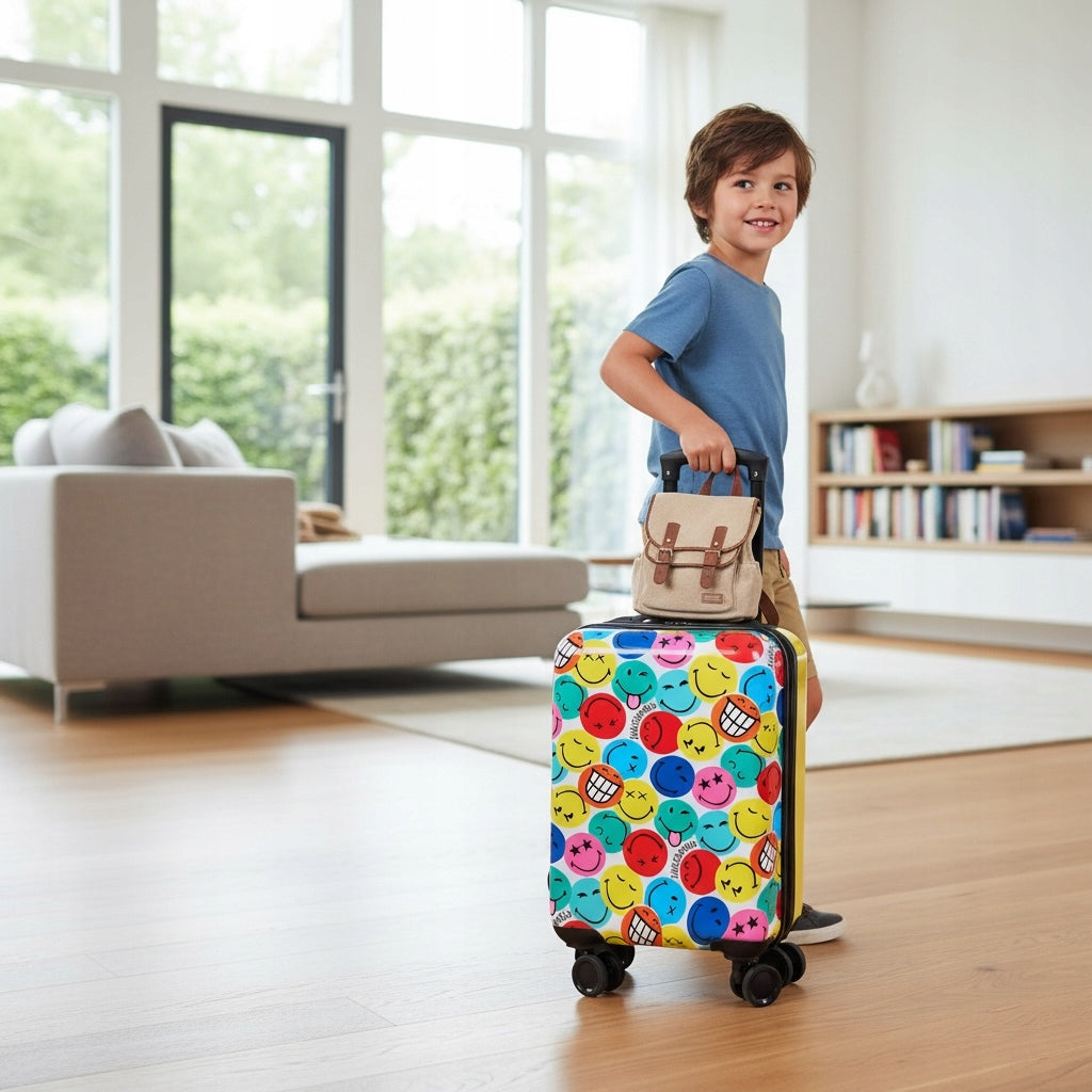 EMOJI CABIN SUITCASE HARD TRAVEL FOR CHILDREN 50 cm Height 50 cm