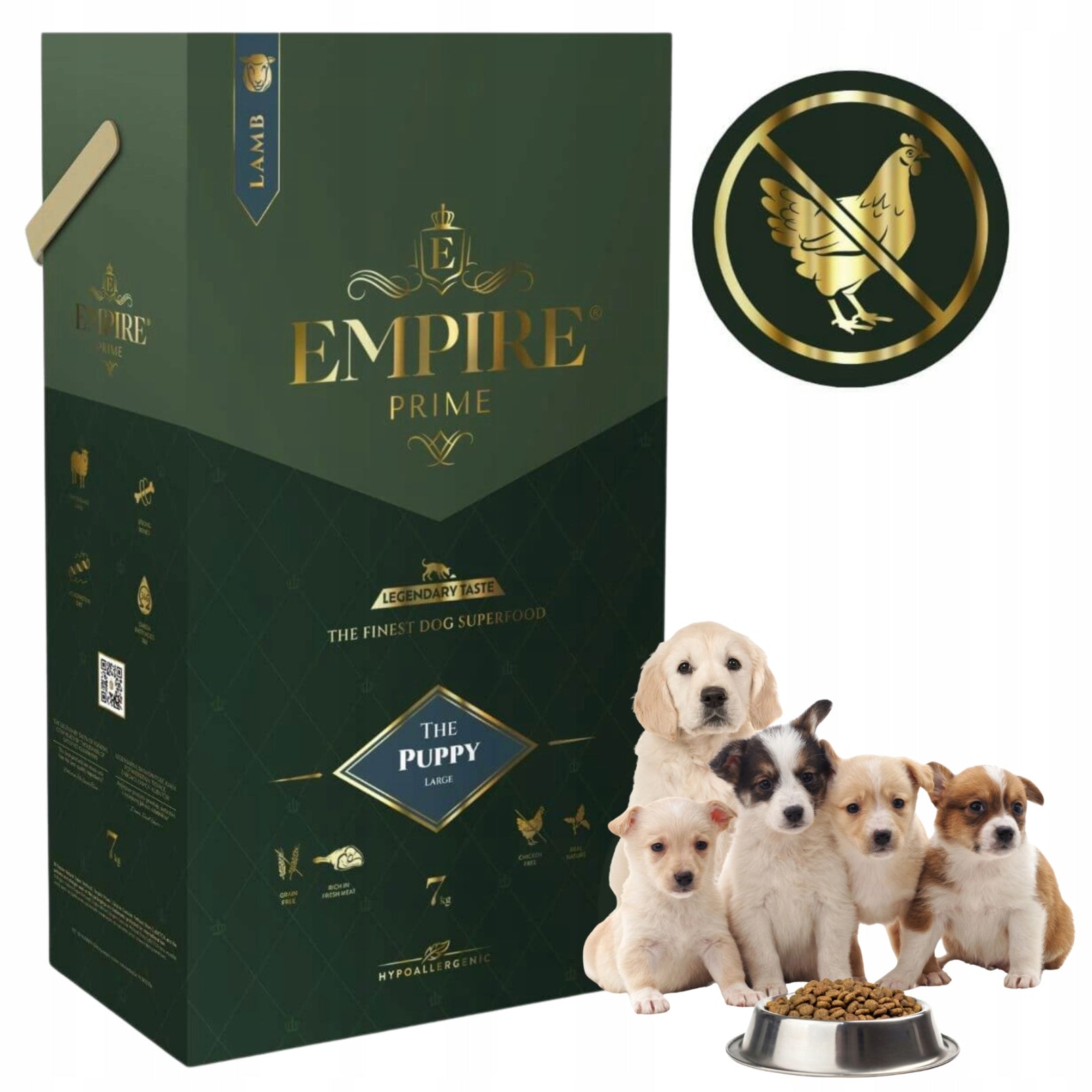 EMPIRE PRIME DRY FOOD JUNIOR PUPPY LARGE AND MEDIUM BREEDS EASILY DIGESTIBLE 7 KG