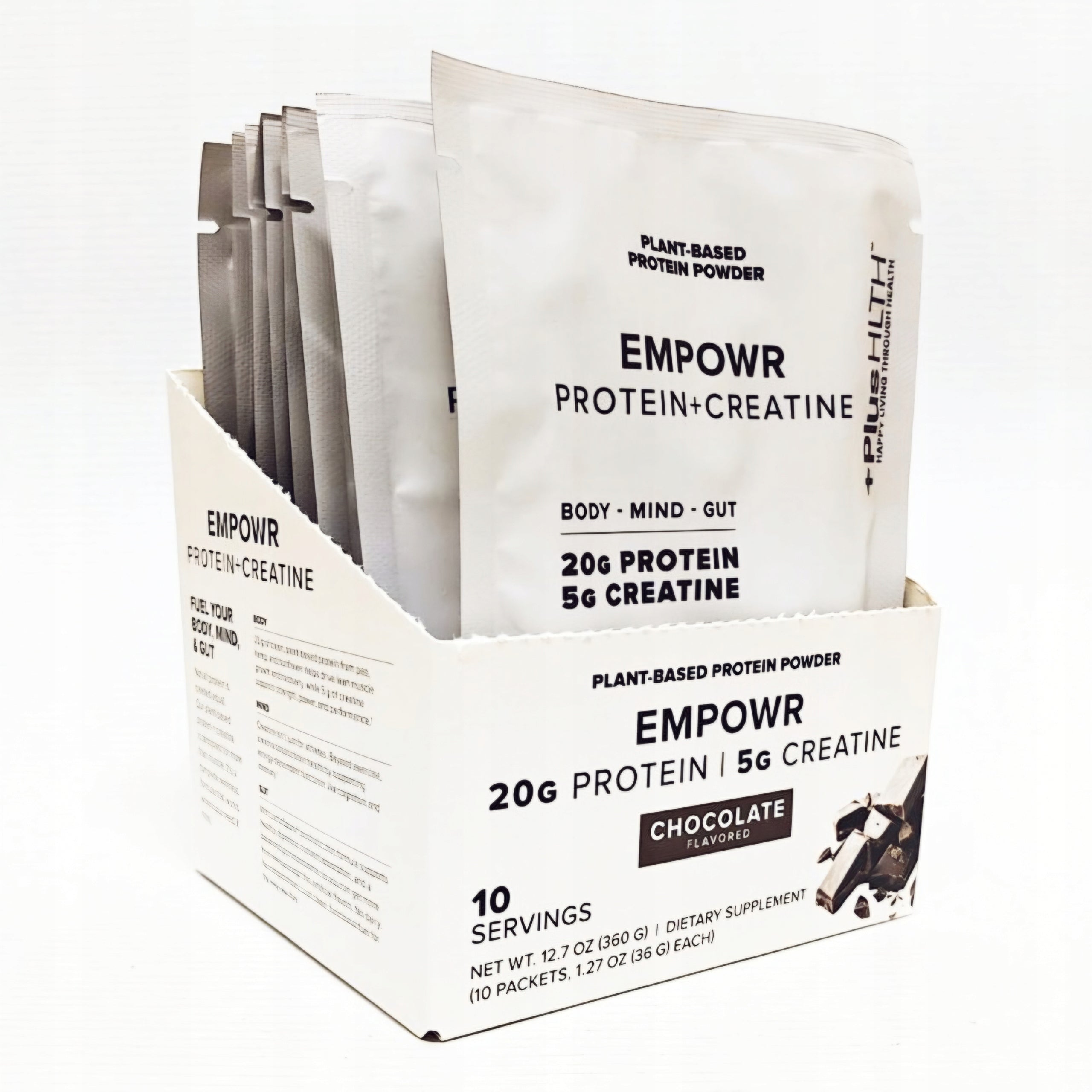 EMPOWR Vegetable Protein Chocolate Flavour with Creatine and Probiotics 10x36 g