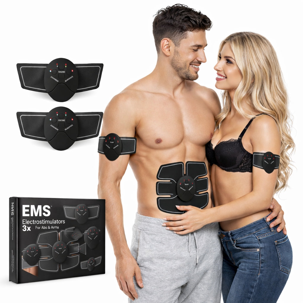 EMS 3in1 Electrostimulator Abdominal, Back, Arms and Leg Muscle Stimulator