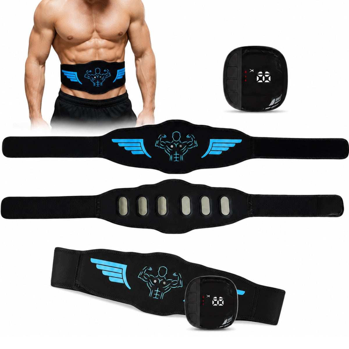 EMS ABDOMINAL AND WAIST MASSAGE BELT for abdominal muscle modeling,physiotherapy