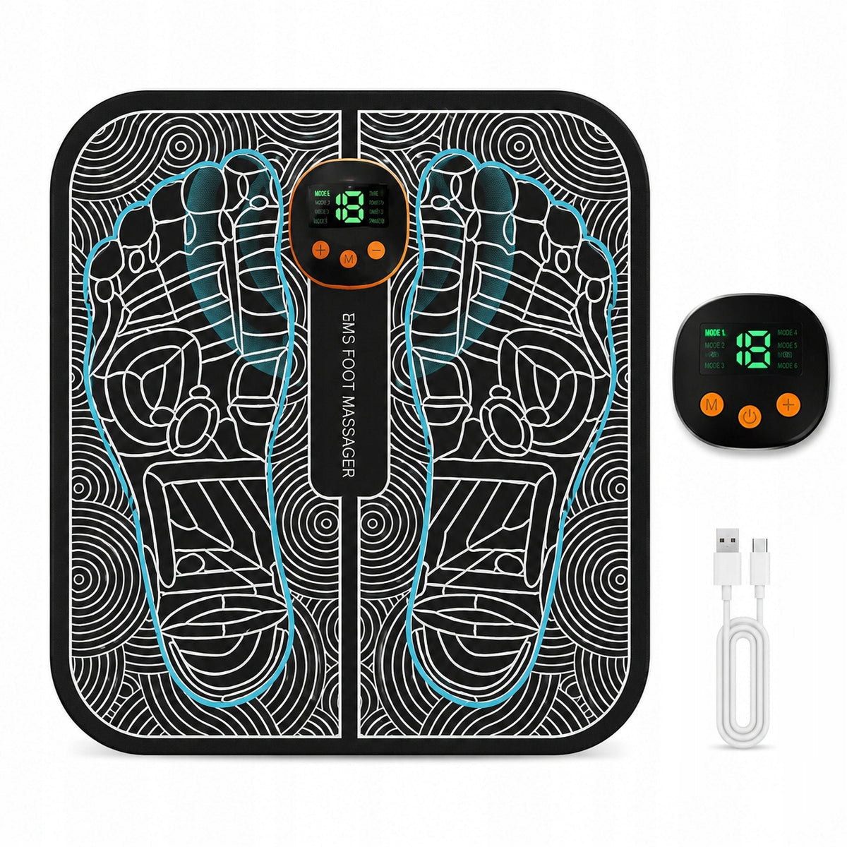 EMS Foot Electrostimulator Folding Mat Fatigue Relief for Workers