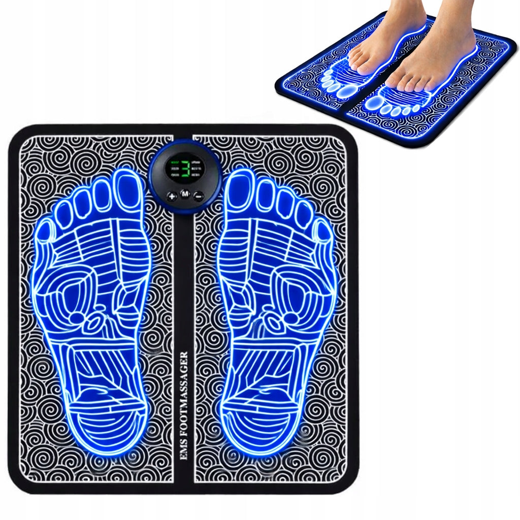 EMS Foot Massager Mat Muscle Electrostimulator Circulation 8 Modes LEtilo
