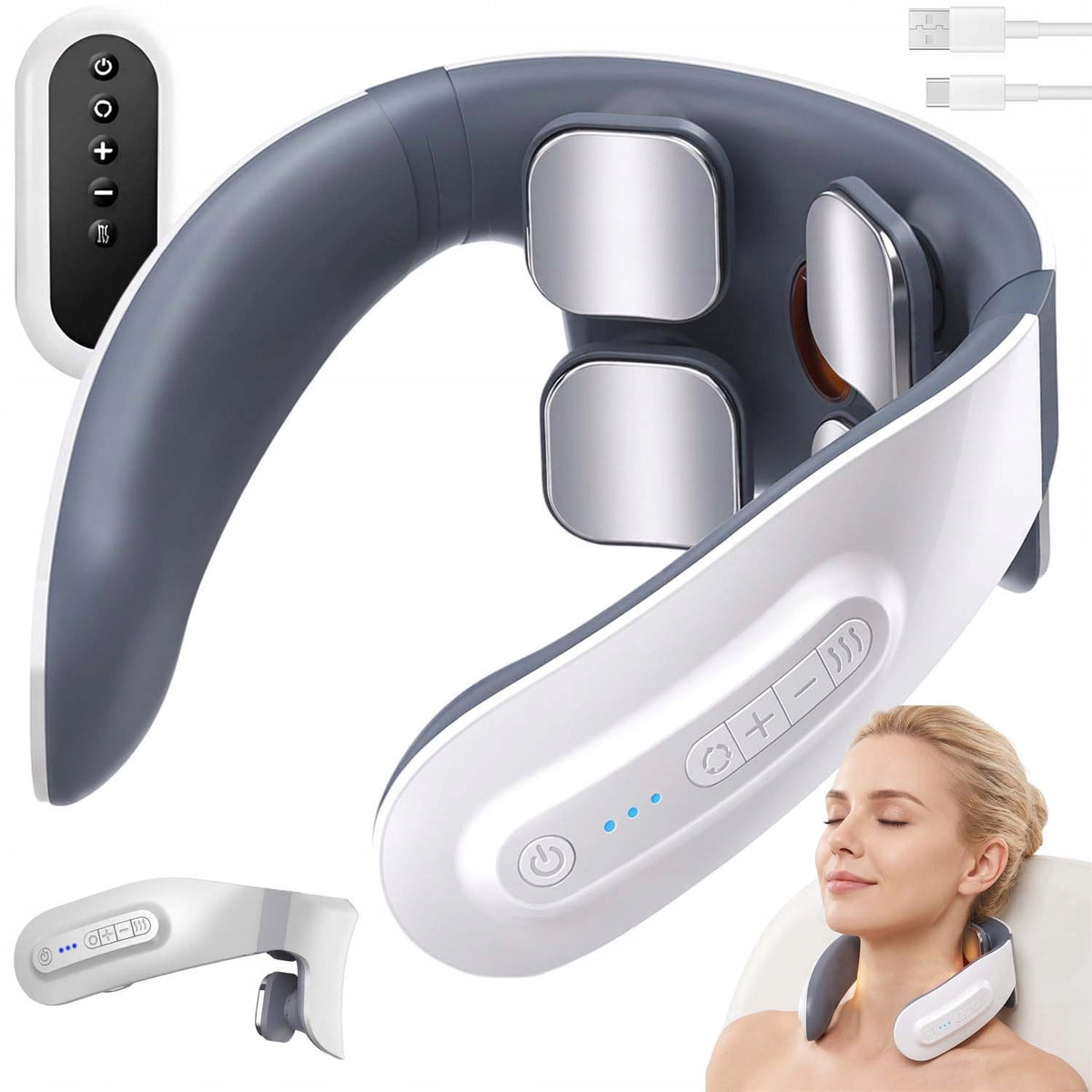 EMS MASSAGER FOR NECK ARM HEATED WIRELESS MASSAGER 6 MODES