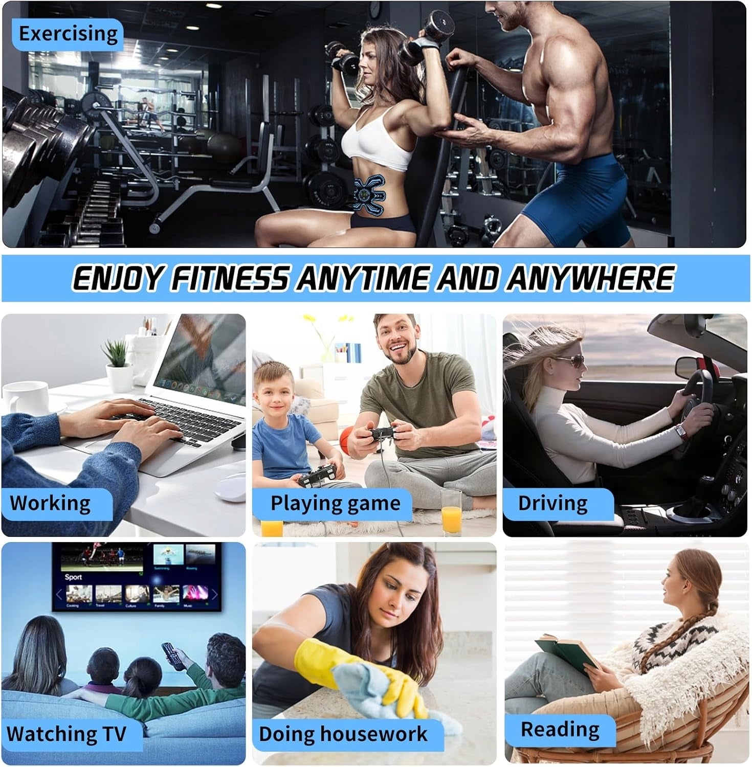 EMS MUSCLE ELECTROSTIMULATION BELT Model 5906663082955