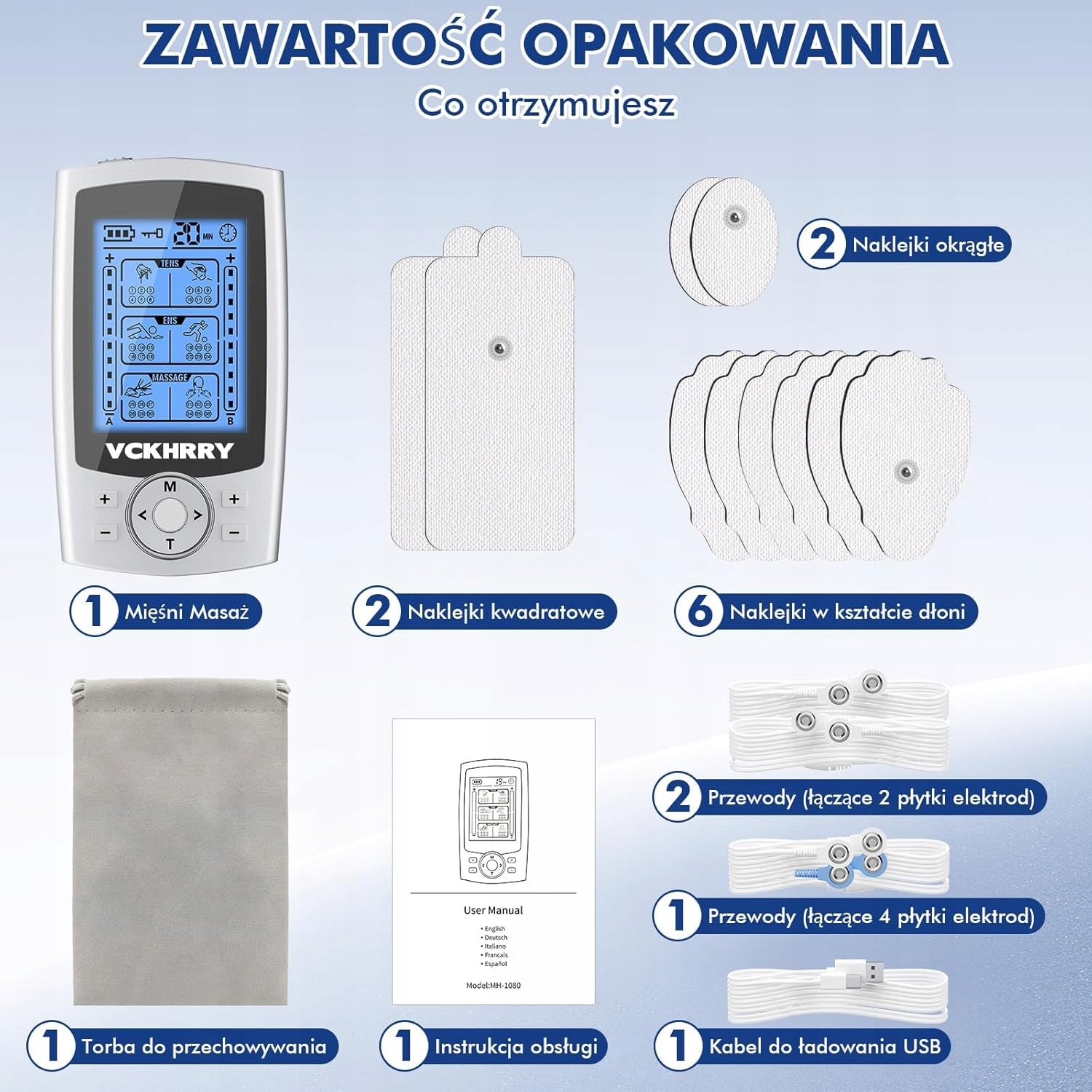 EMS/TENS ELECTROSTIMULATOR WITH 36 PROGRAMS Model 5906663175695