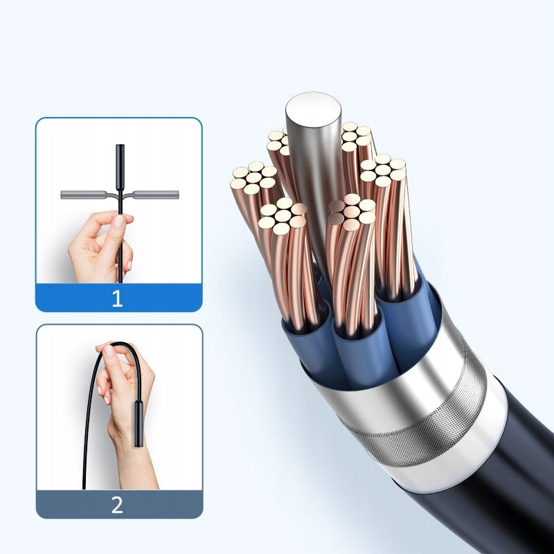 ENDOSCOPE INSPECTION CAMERA DUO WORKSHOP ANDROID iOS 5m 1920P HD 8 LED Brand Inskam