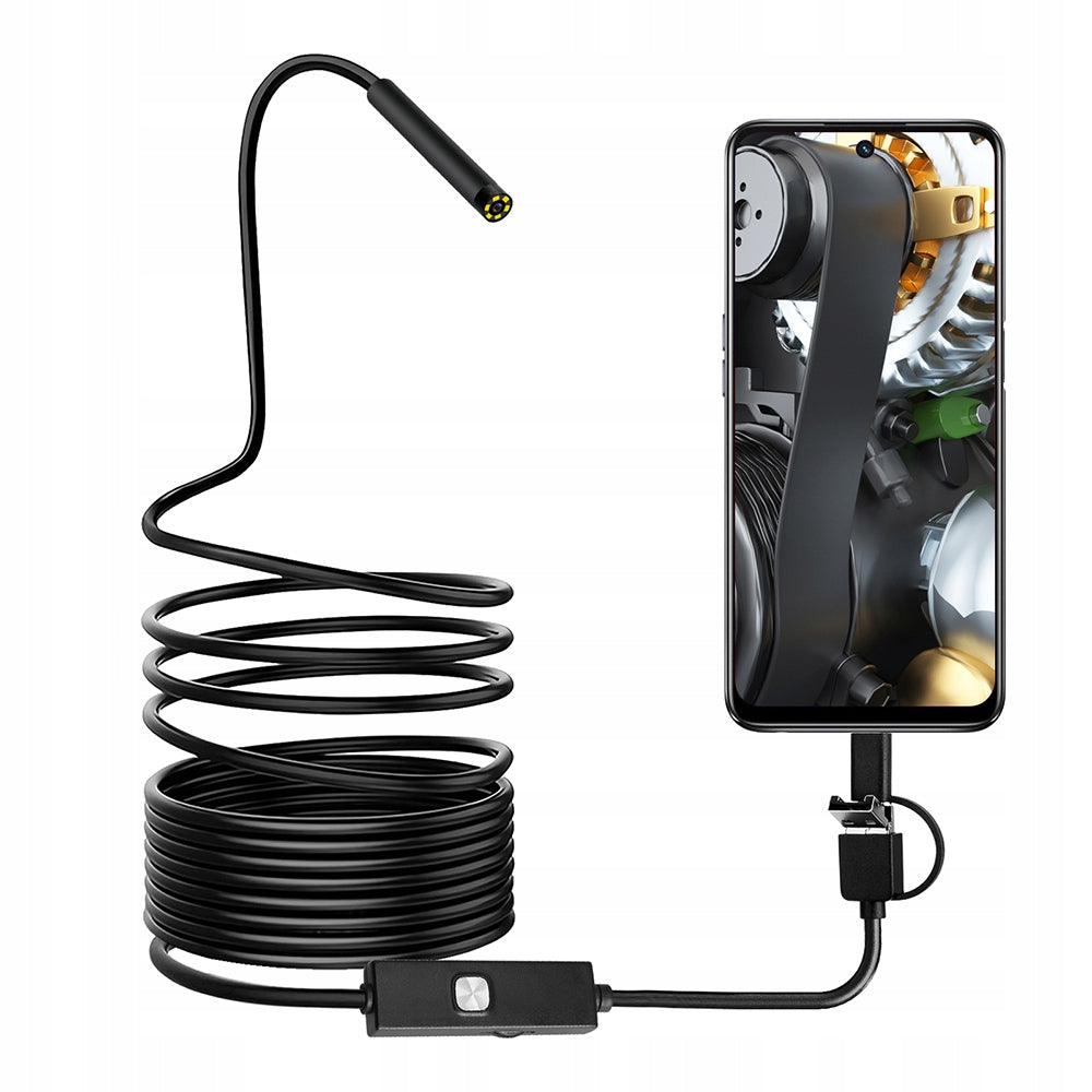 ENDOSCOPE LED INSPECTION CAMERA USB C APP PHONE APP 5,5mm 10m Manufacturer code SB4193