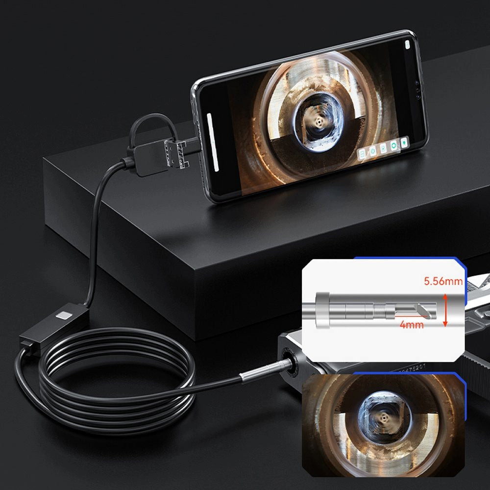 ENDOSKOP INSPECTION CAMERA FOR WEAPONS BARREL Android and Win 6LED IP67 5mm 2.5m Brand Inskam