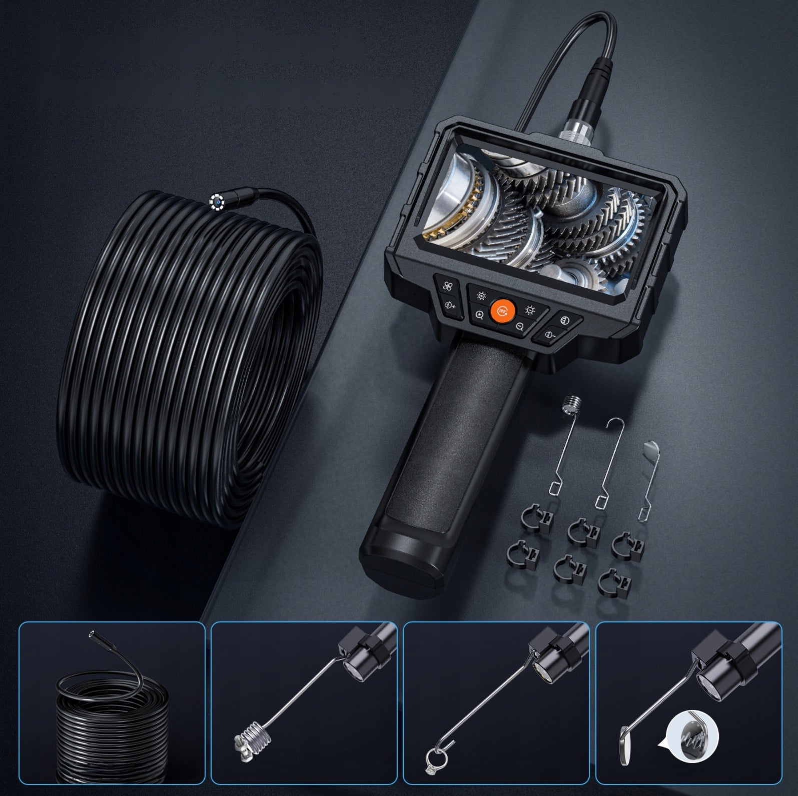 ENDOSKOP WORKSHOP INSPECTION CAMERA FULLHD 1080p 4,3" 2000mAh LED 5m Manufacturer code NH400