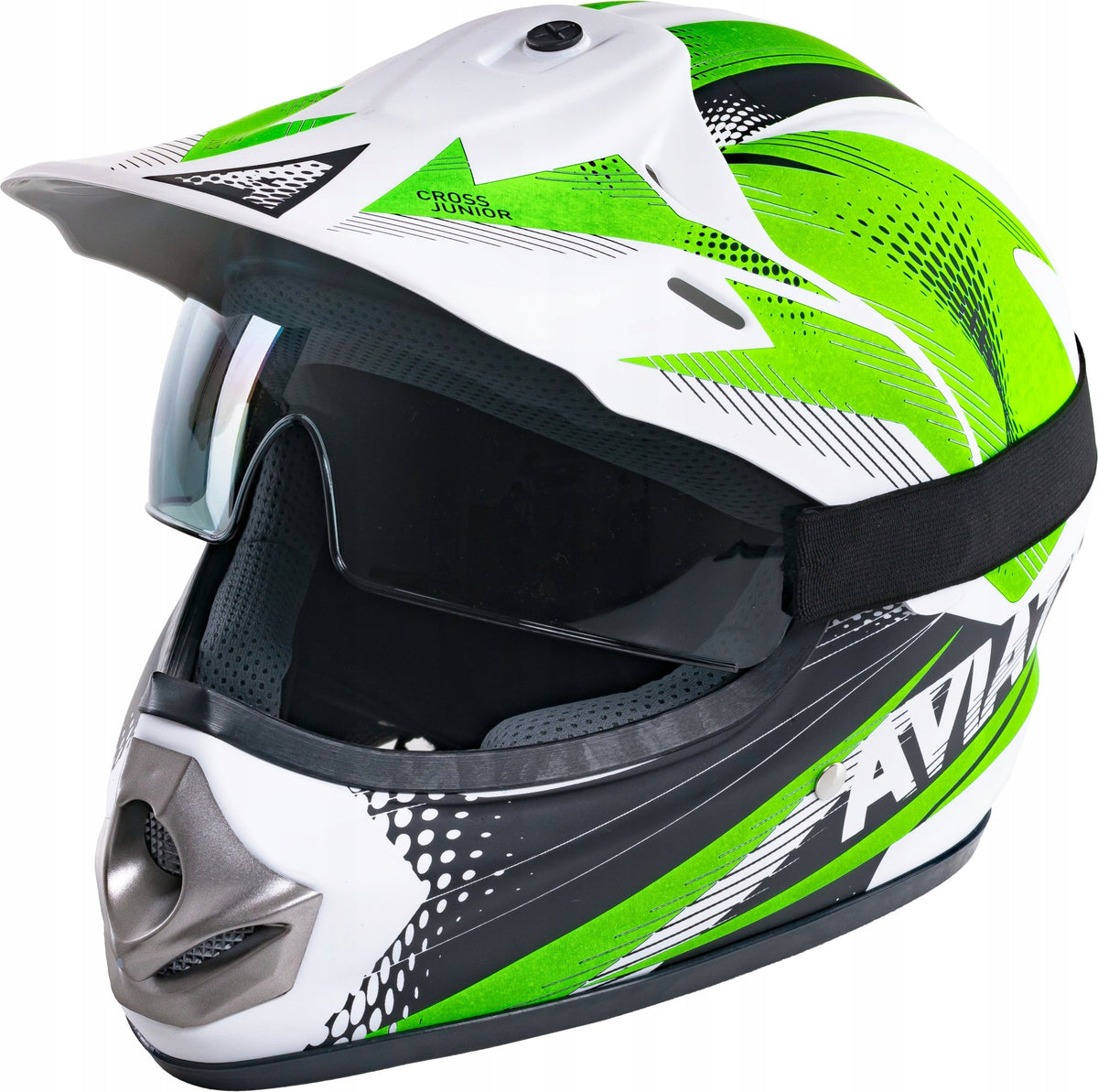 ENDURO HELMET FOR QUADA CROSS SCOOTER WITH GOGGLES L EAN (GTIN) 5903636630342