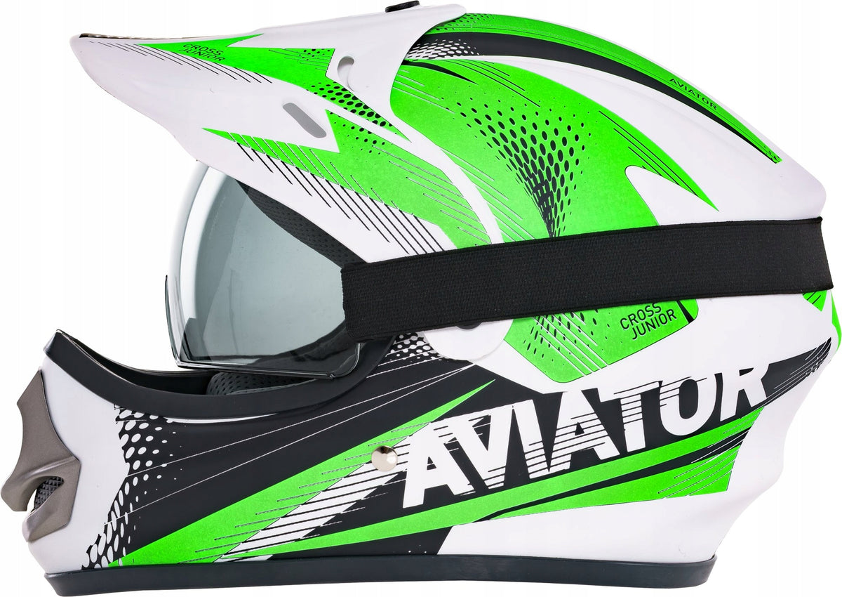 ENDURO HELMET FOR QUADA CROSS SCOOTER WITH GOGGLES L