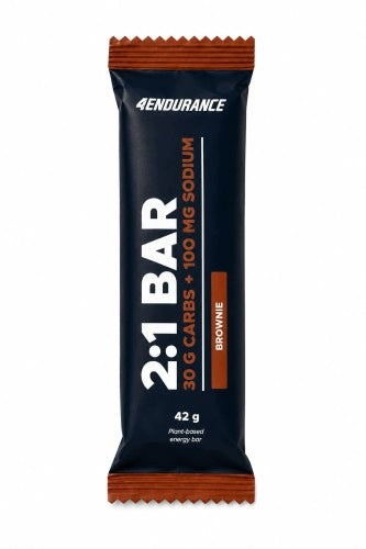 ENERGY BAR 4ENDURANCE 2:1 BROWNIE 42G with 100mg sodium electrolytes