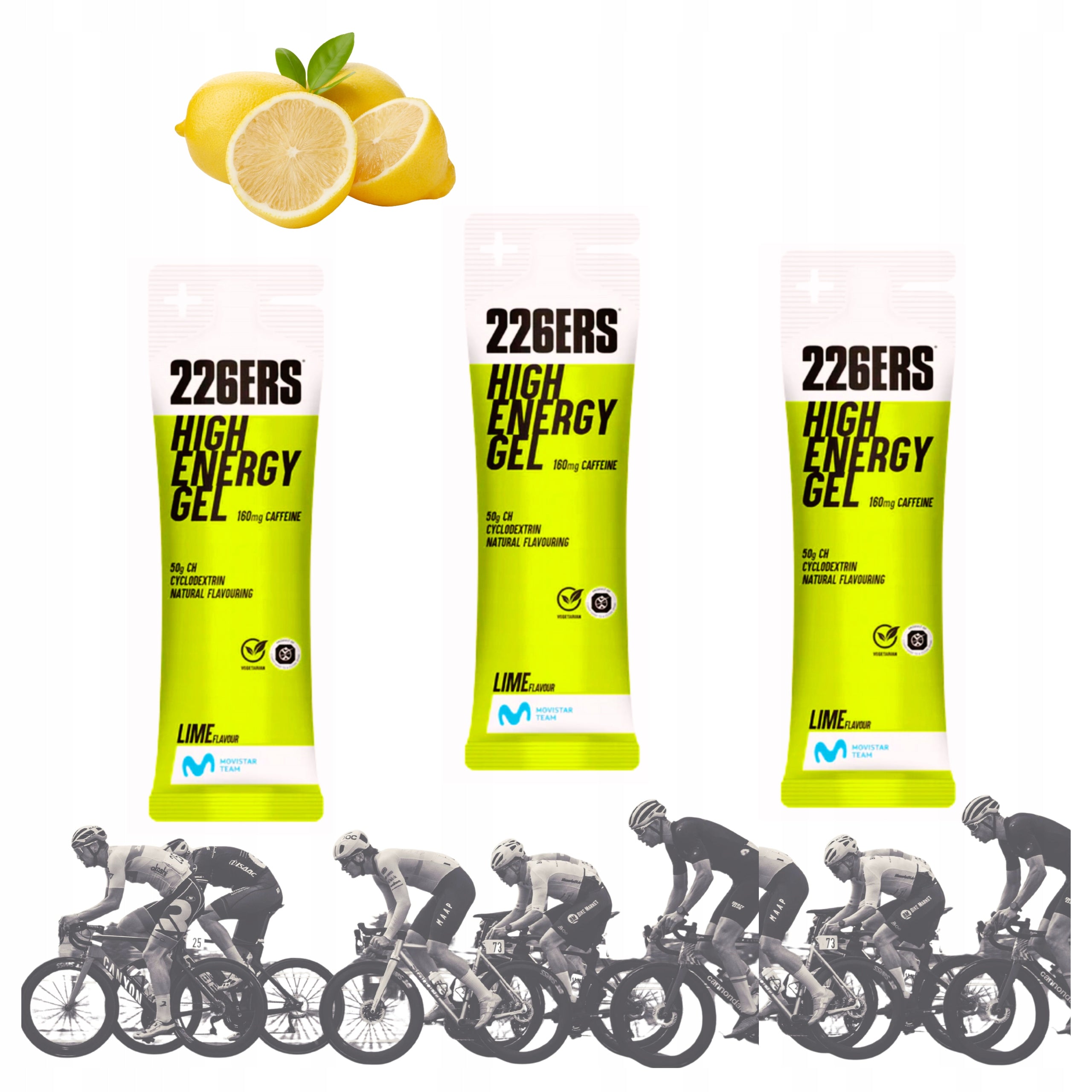 ENERGY GEL HIGH ENERGY GEL 226ERS lime CYCLODEXTRIN CAFFEINE 76g