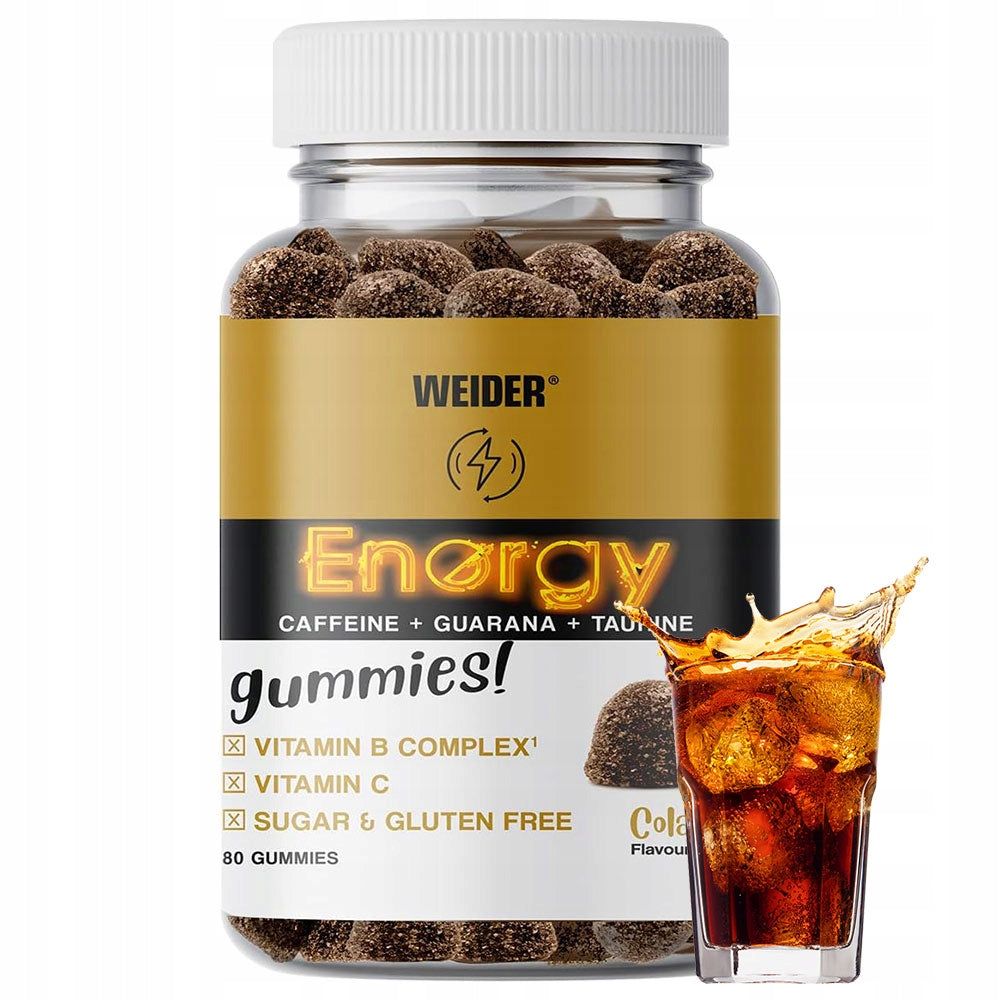 ENERGY GUMMIES WEIDER ENERGY GUMMIES 80 PCS. ENERGY CAFFEINE GUARANA