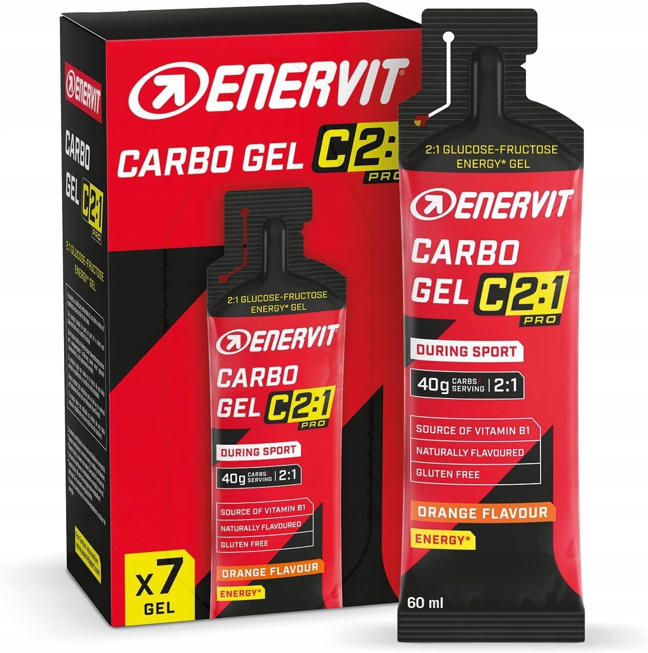 ENERVIT C2:1 PRO ENERGY GEL C2:1 PRO 7X60ml orange