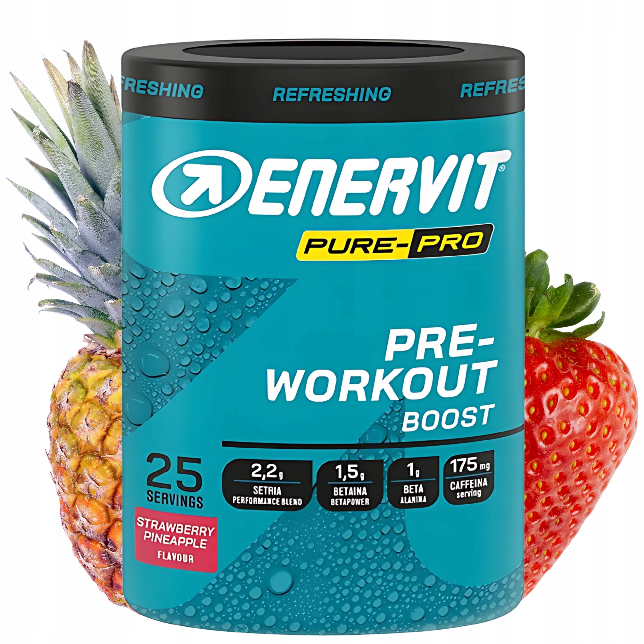 ENERVIT PURE-PRO PRE-WORKOUT BOOST PUMP STRENGTH ENERGY 313g