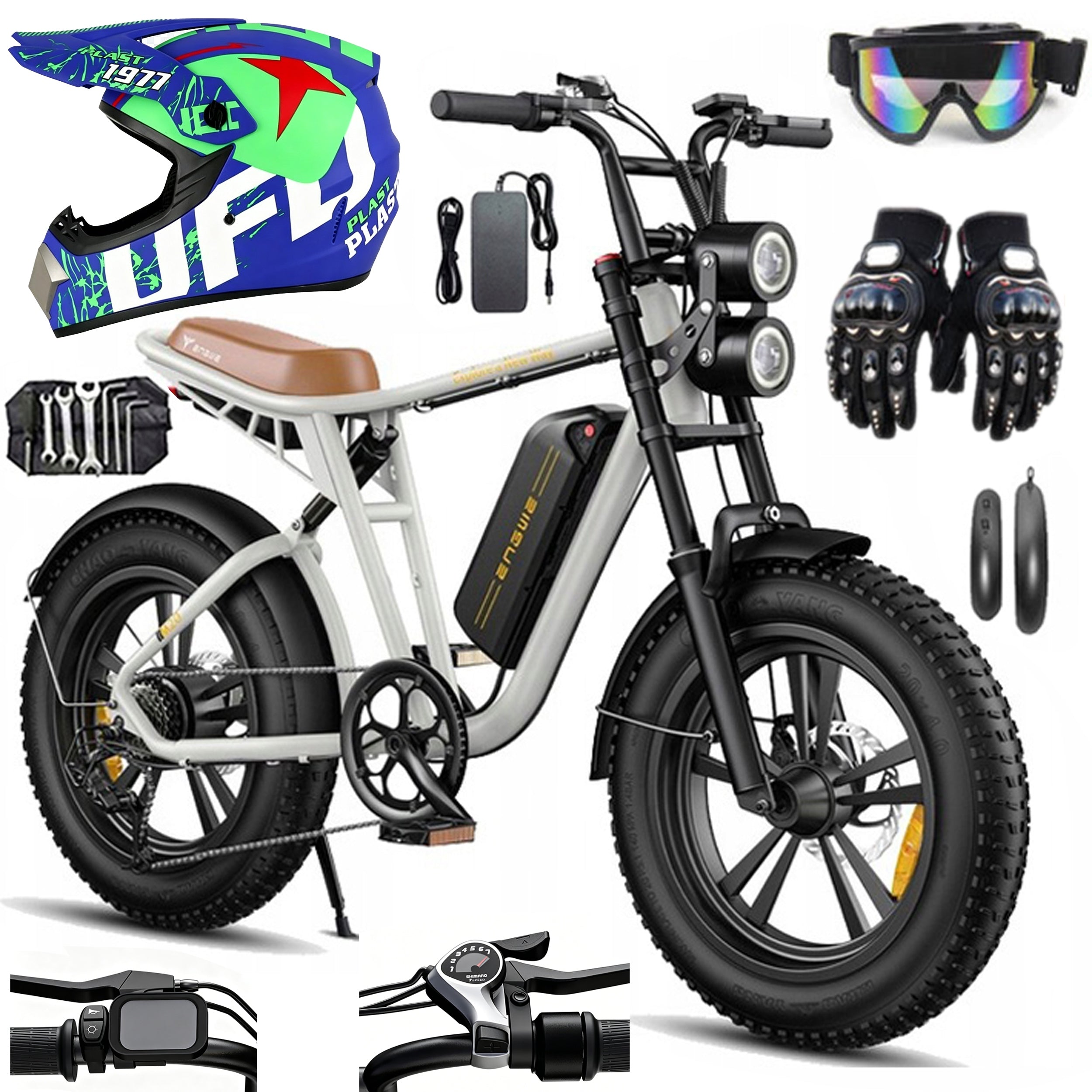 ENGWE M20 Electric Vehicle 1000W 48V 13Ah 25 km/h 150Km Fat Tires 20" Packaging status original