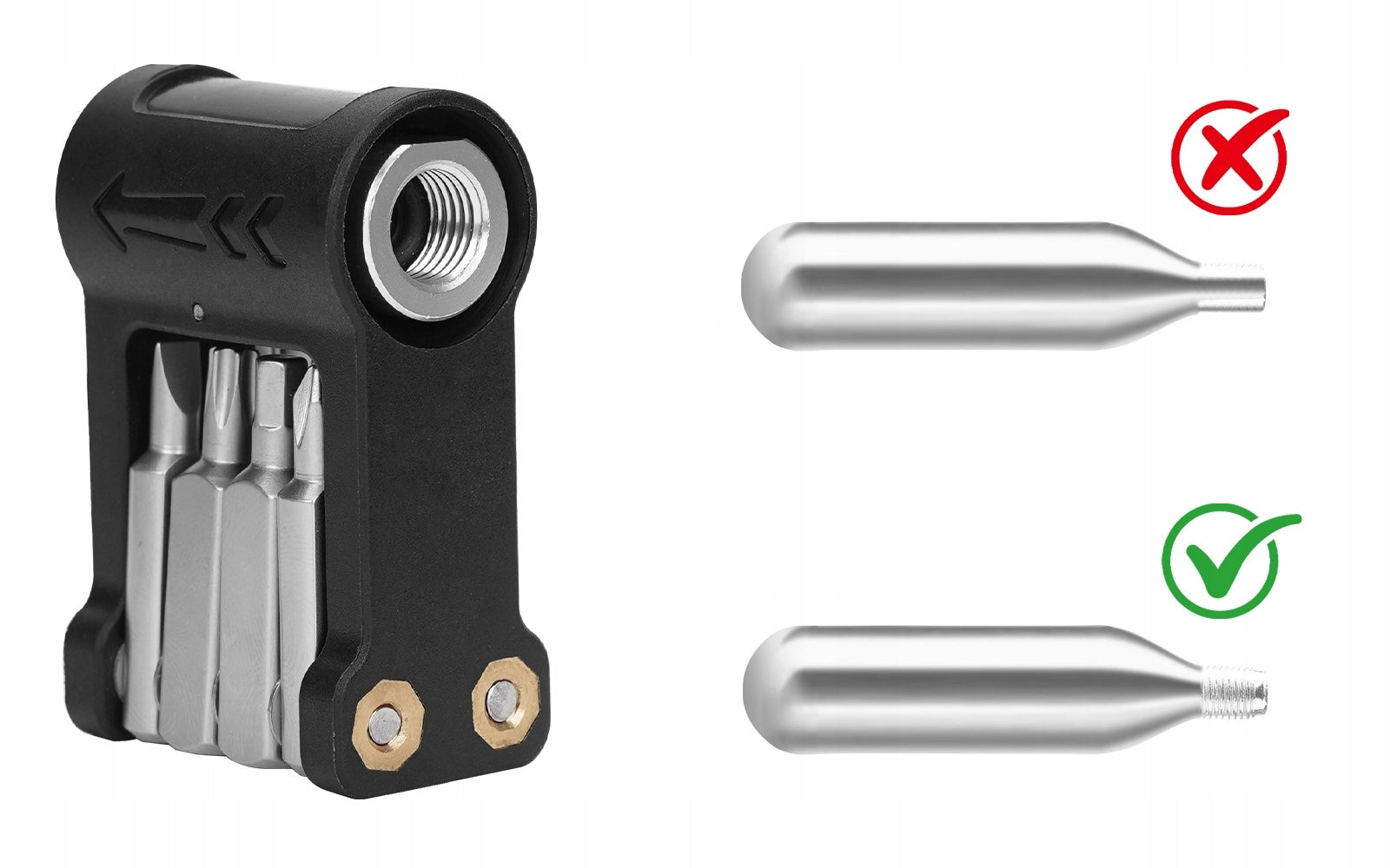 ENLEE EN-55 Multitool Bicycle Keys Pocket Service Kit CO2 9in1 Brand enlee