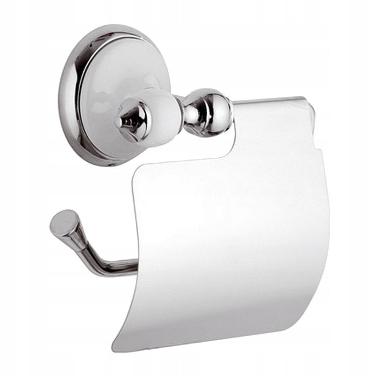 EPOCA Paper Hanger. Chrome and Porcelain. Retro