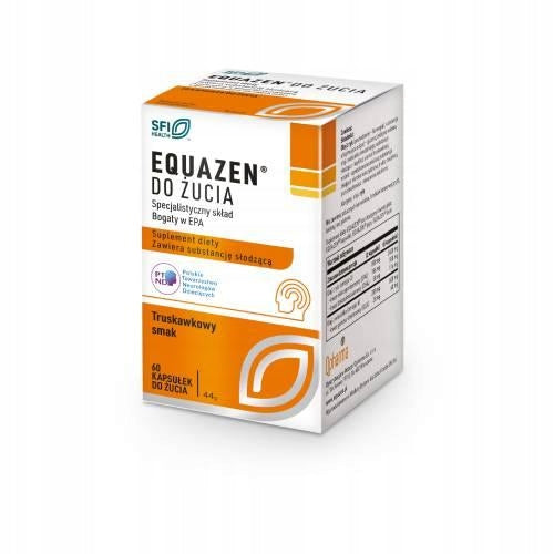 EQUAZEN- strawberry flavour, fatty acids 60 capsules