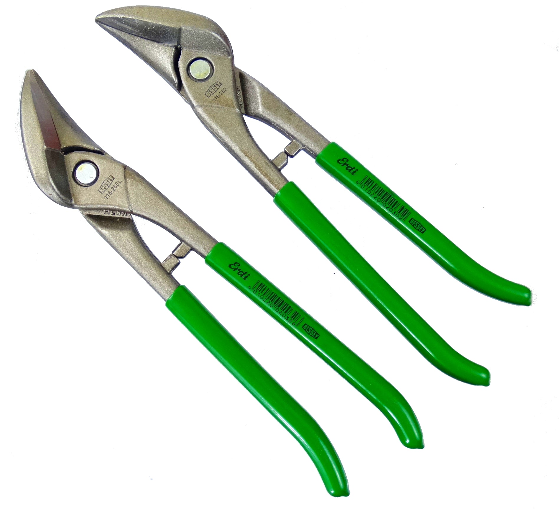 ERDI sheet metal shears IDEAL 260mm - set Left + Right