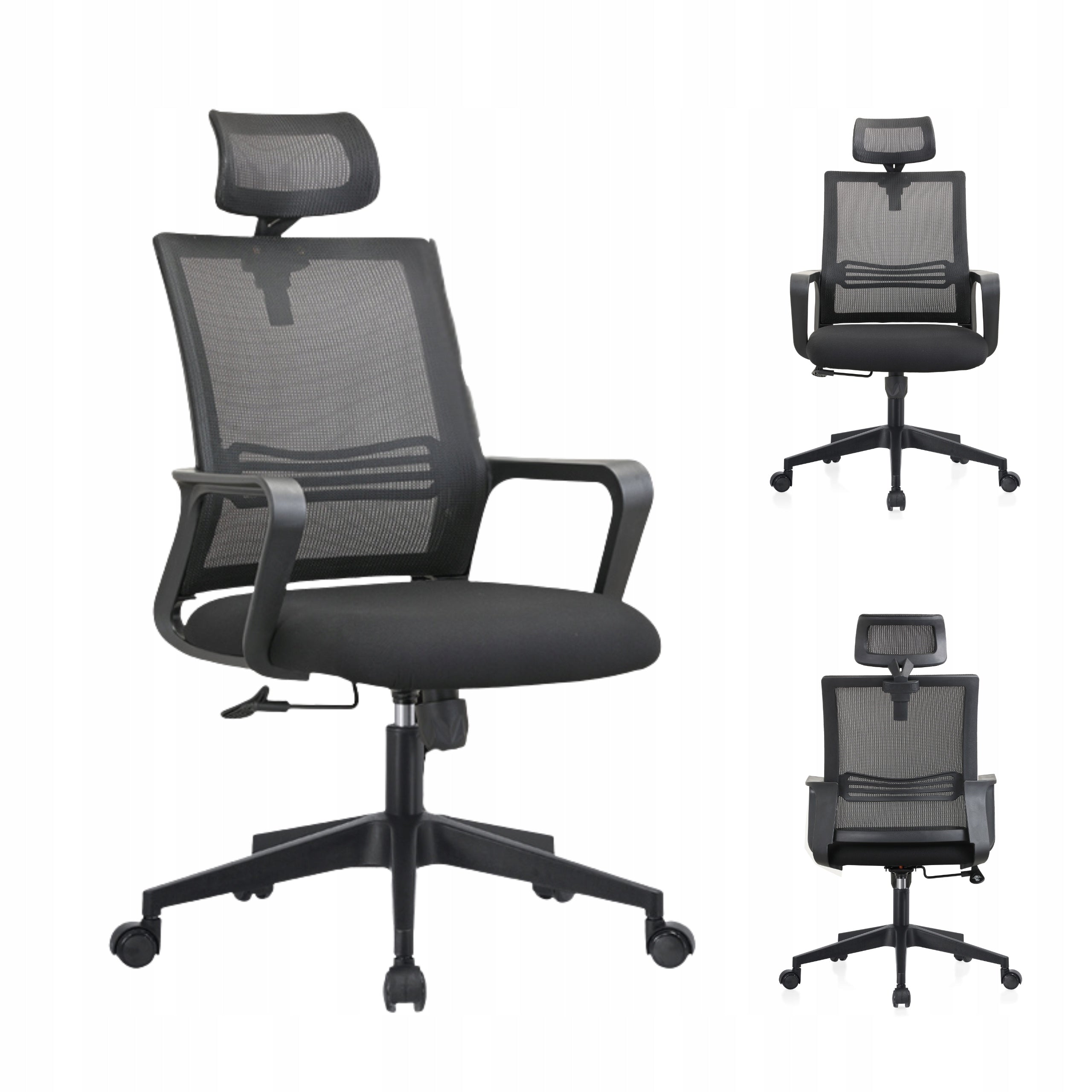 ERGOFLEX ergonomic office swivel chair adjustable tilt black K22