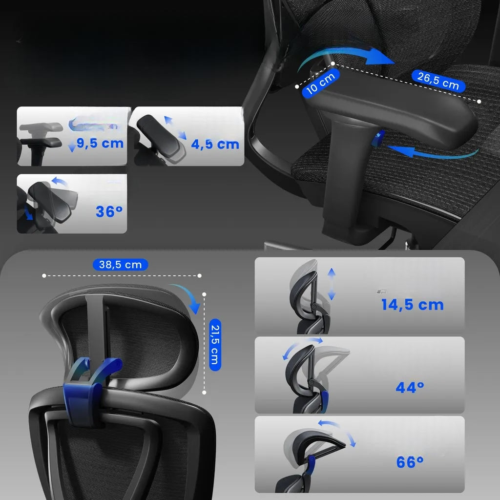 ERGONOMIC COMPUTER CHAIR FLEXISPOT CTDG-LITE-PRO-V2 MESH CHAIR Packaging status original