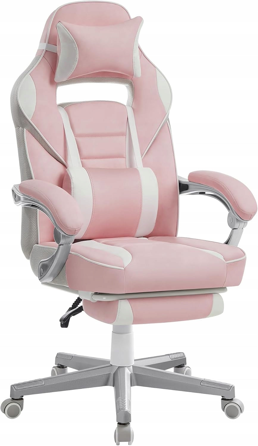 ERGONOMIC GAMING CHAIR WITH FOOTREST ADJUSTABLE COMFORT